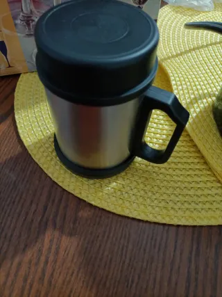 Vaso Termo Acero Inoxidable Negro