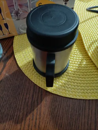 Vaso Termo Acero Inoxidable Negro