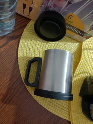 Vaso Termo Acero Inoxidable Negro