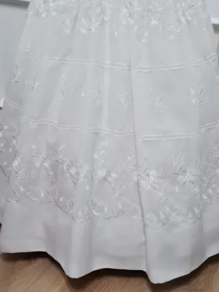 Vestido Comunión bordado. Talla 8-9 Años