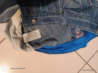 Shorts vintage in denim a righe