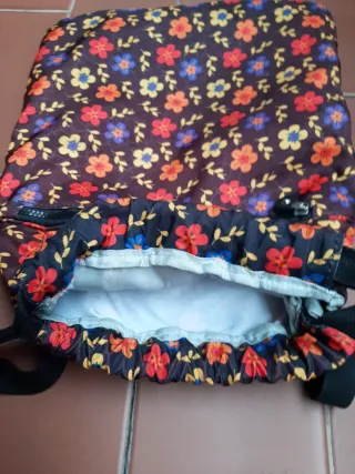 Mochila doble con estampado floral