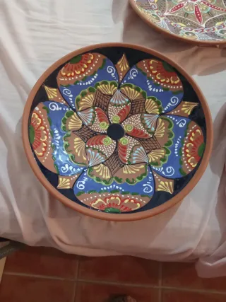 5 Platos Decorativos Hechos a Mano