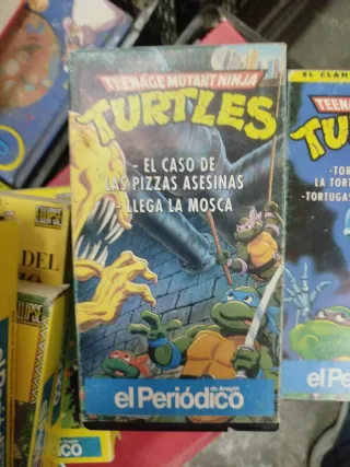 Pack 13 VHS cintas Tortugas Ninja