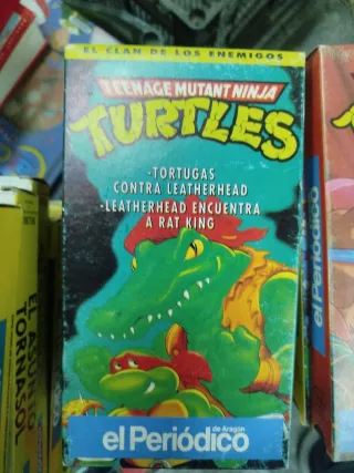 Pack 13 VHS cintas Tortugas Ninja