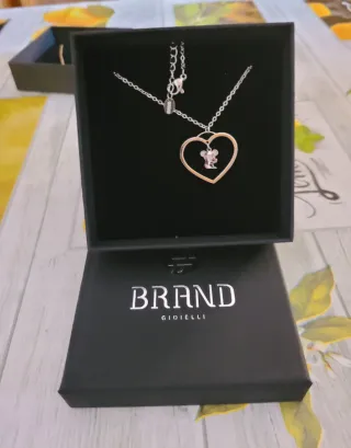 Collana Brand Gioielli cuore con koala 56cm.