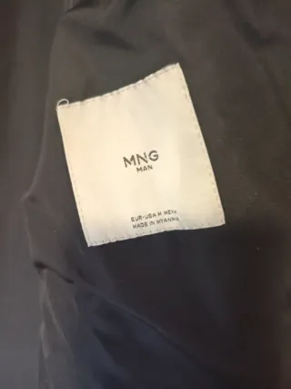 Cazadora Piel Sintética Hombre Negra