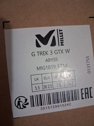 Botas de montaña Millet G Trek GTX W Abyss