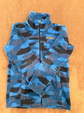 Polar Columbia Niño Talla M Camuflaje Azul
