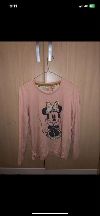 Pijama Minnie Mouse flores