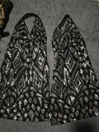 Vestido corto lentejuelas