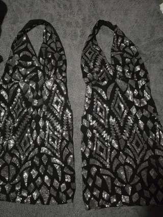 Vestido corto lentejuelas