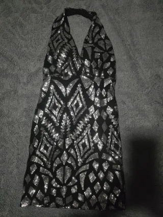 Vestido corto lentejuelas