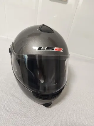 Casco Moto LS2 Talla M Gris