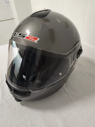 Casco Moto LS2 Talla M Gris