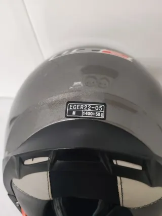 Casco Moto LS2 Talla M Gris