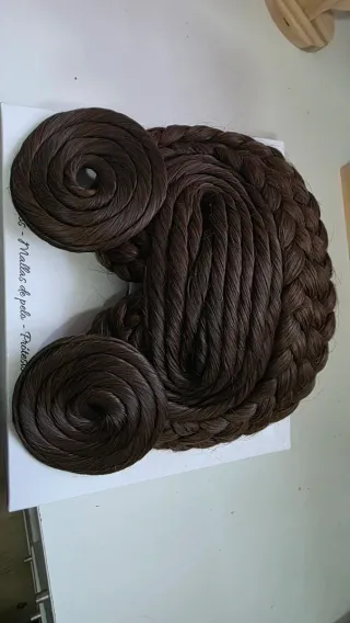 Moños de fallera pelo natural, rodetes