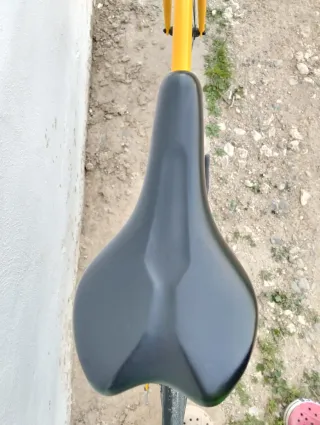 Bicicleta Fixie Elops 500 Amarilla