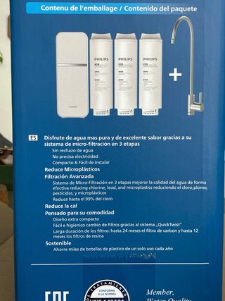Sistema Filtración Philips Micro-filtración 3 Etap