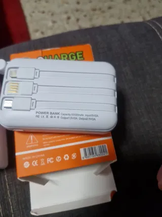 Power Bank Carga Rápida Blanco