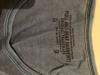 Lote 6 Camisetas sin Mangas Pull&Bear Azul Talla M