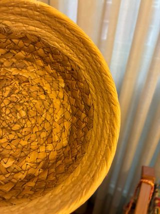 Cesta mimbre artesanal sin estrenar