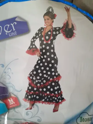 Disfraz Sevillana Silver Line Talla 2