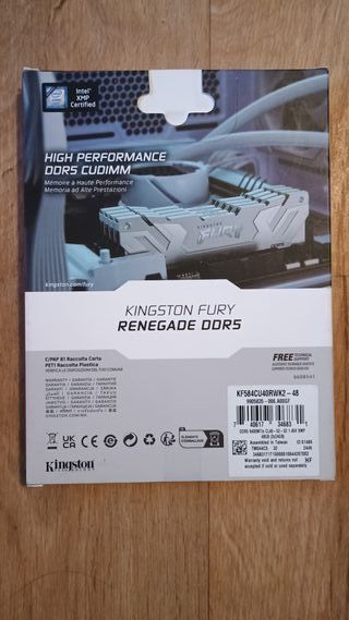 RAM Kingston Fury Renegade 48GB DDR5 8400MT/s CL40