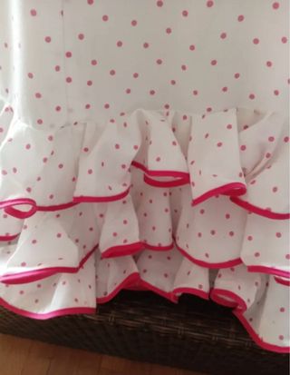 Falda flamenca niña lunares rosa