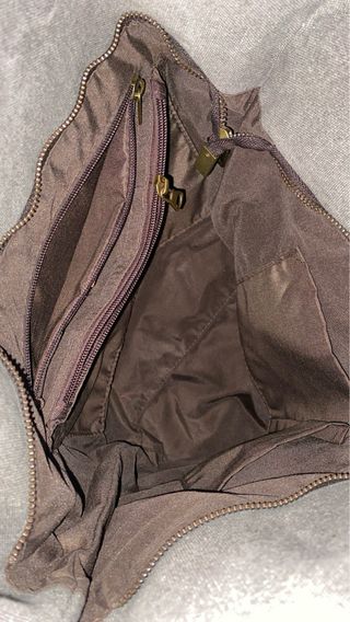 Bolso bandolera, lona gris marengo. Nuevo