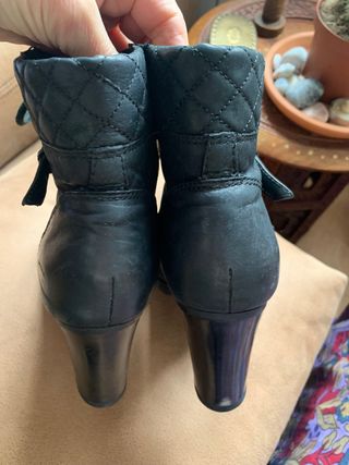Botines de piel auténtica negros Muy cómodos