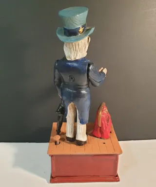 Hucha mecánica de hierro Tío Sam