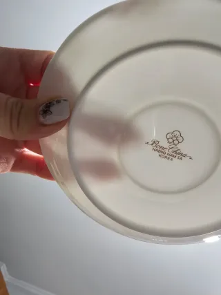 Set 6 tazze da tè Haeng Nam in bone china