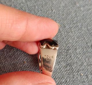 Anillo Tous Plata y Ónix