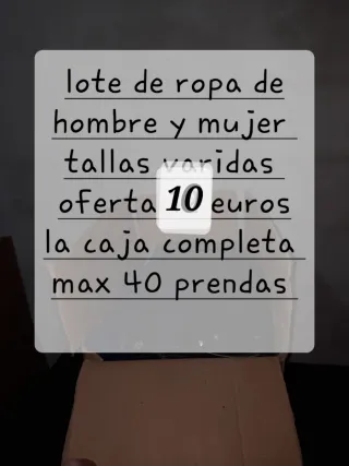Lote Ropa Hombre y Mujer - 10€