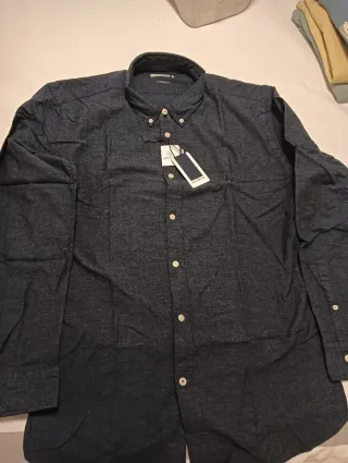 Camisa Easy Wear Azul Talla XXL