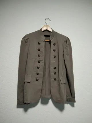 Casaca militar verde talla S
