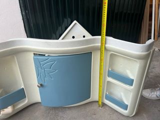 Mueble baño caravana esquina