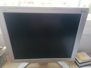 Monitor Philips antiguo Plata y Blanco