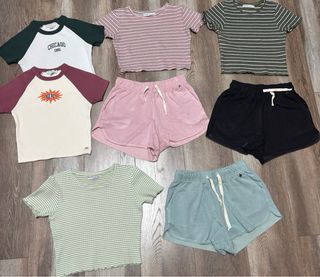 Crop Top y Shorts Pull&Bear