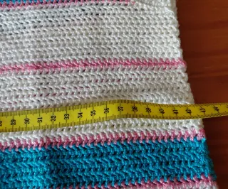 Polo crochet sin mangas mujer