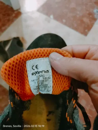 Botas de trabajo negras y naranjas Talla 43