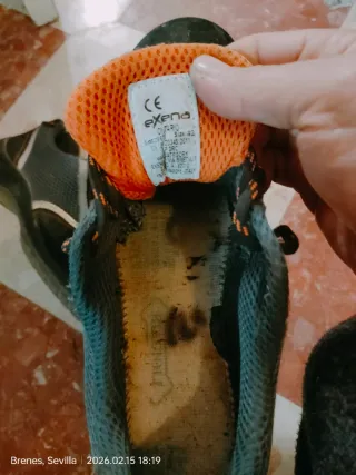 Botas de trabajo negras y naranjas Talla 43