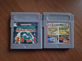 2 Cartuchos Game Boy: Multiples juegos TMNT / Poke
