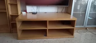Mueble salón: 2 estanterías + mueble TV