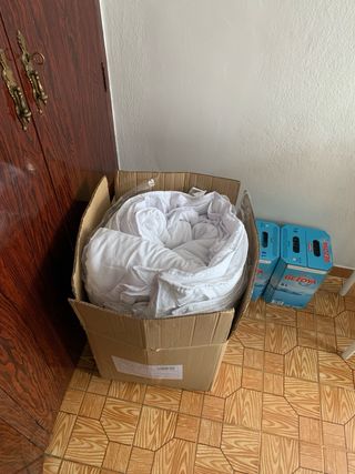 Edredón Nórdico Blanco Poliéster Nuevo