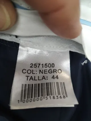 Pantalón de vestir negro poliéster