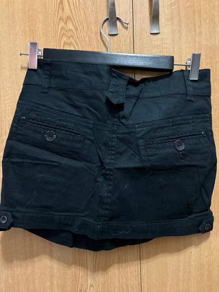 Falda Stradivarius Talla S Negra