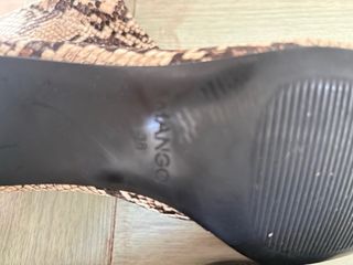 Botines Mango Animal Print Talla 38