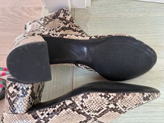 Botines Mango Animal Print Talla 38